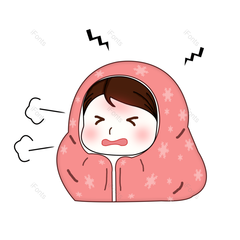 生病卡通图片,元素,PNG,免抠素材